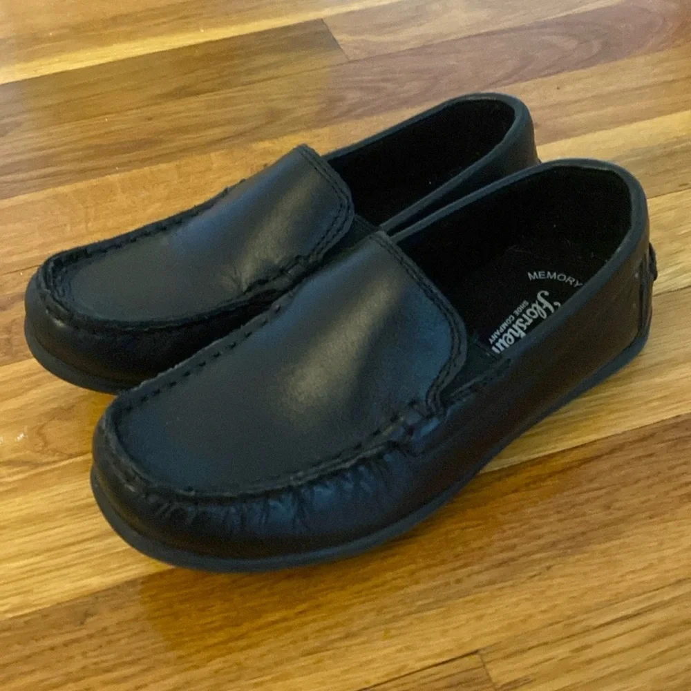 Florsheim Boys Black Leather Dress Shoes Size 2